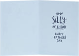UK Greetings Sweet Dad cartoon Father's Day card featuring a cheerful design and heartfelt message for dad.