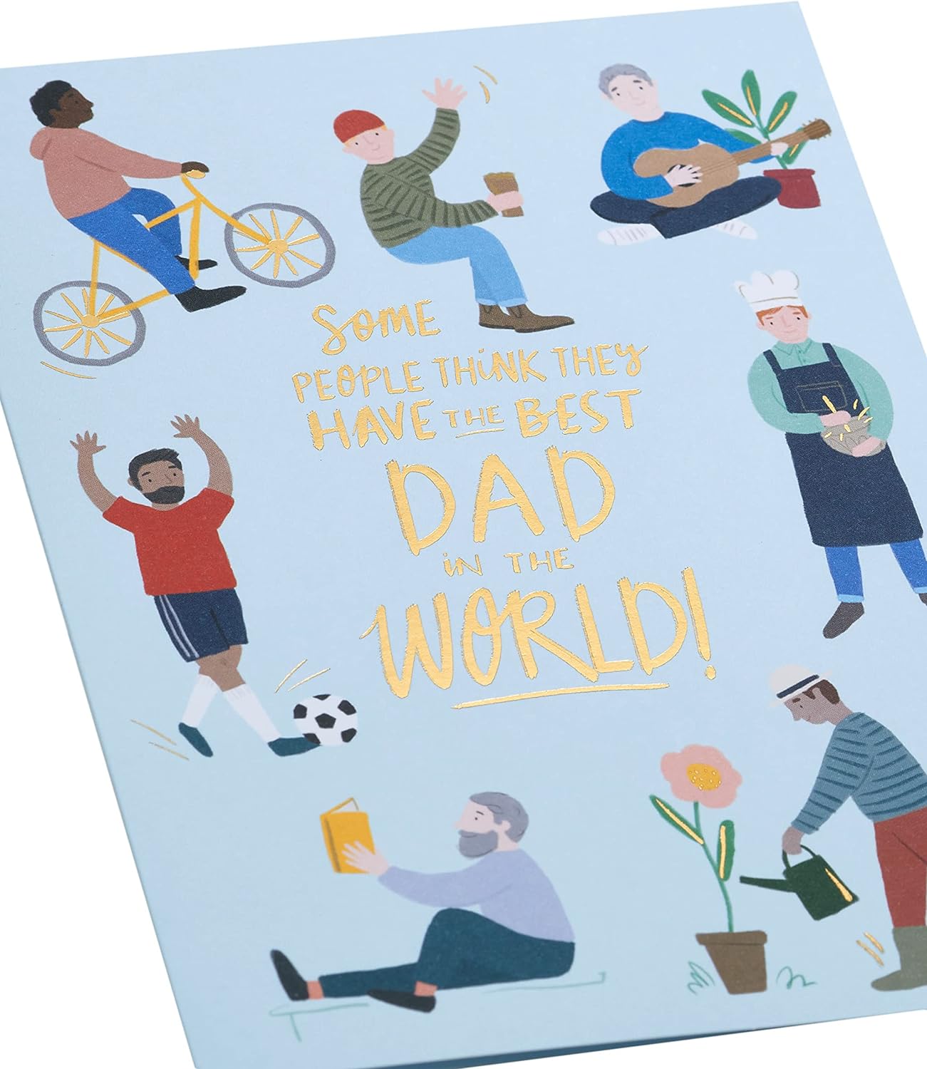 UK Greetings Father’s Day card featuring a sweet dad cartoon design, perfect for celebrating Dad on Father’s Day.
