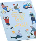 UK Greetings Father’s Day card featuring a sweet dad cartoon design, perfect for celebrating Dad on Father’s Day.