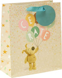 UK Greetings Boofle Celebrate medium gift bag with colorful floral and character design, perfect for special occasions.