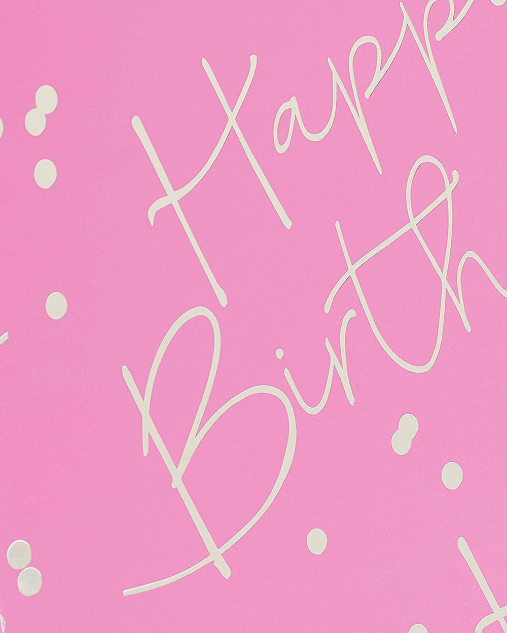 Large pink UK Greetings female birthday gift bag with floral design, ideal for wrapping presents for special occasions.