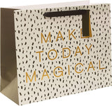 UK Greetings large gift bag with gold foil balloon design, perfect for special occasions, featuring sturdy handles and vibrant decoration.