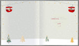 UK Greetings Across the Miles Christmas Card with festive design, featuring holiday greeting for loved ones far away.