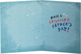 UK Greetings Father's Day card for Dad featuring a sweet space-themed design, perfect for celebrating dads on special occasions.