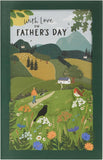 UK Greetings Father's Day card for him featuring a 3D landscape design, ideal for celebrating dads with a heartfelt greeting card.