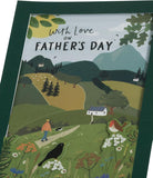 UK Greetings Father's Day greeting card for him featuring a detailed 3D landscape design, ideal for celebrating dads.