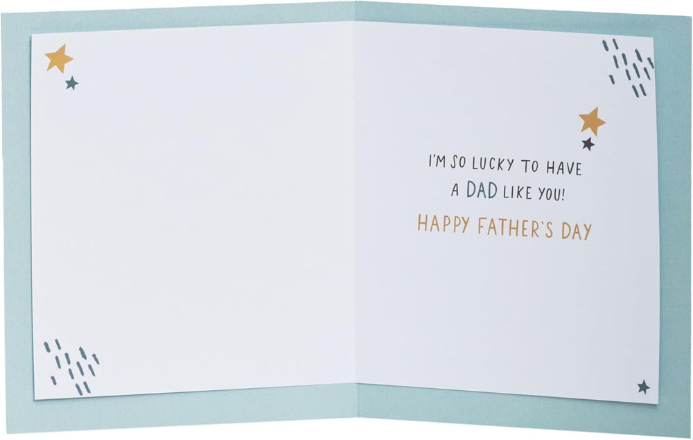 Father's Day greeting card from UK Greetings featuring a jacket design and "Best Dad Ever" message, suitable for sons to give dads.