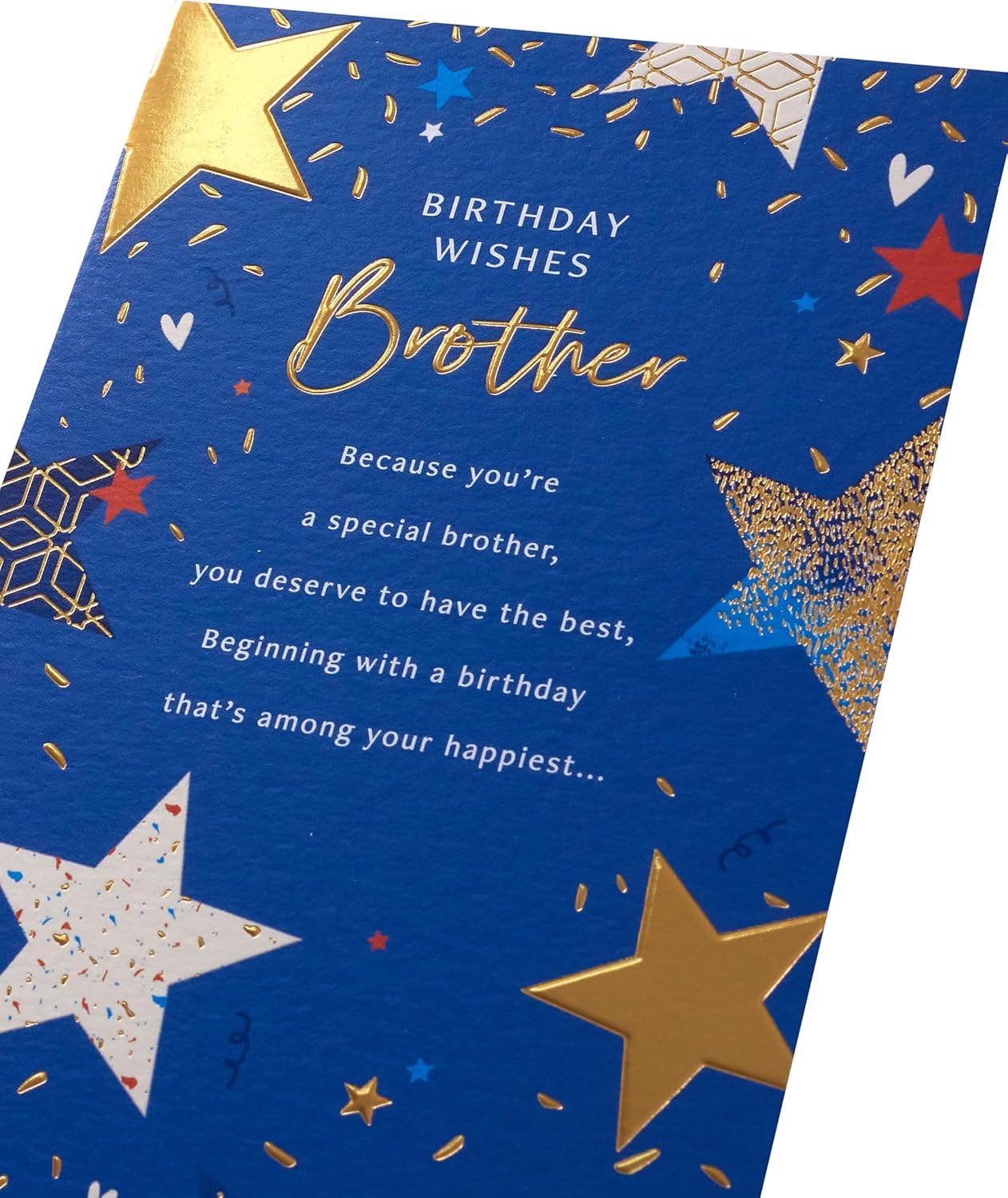 UK Greetings birthday greeting card for brother, featuring colorful design and the number 55, ideal for celebrating a special milestone.