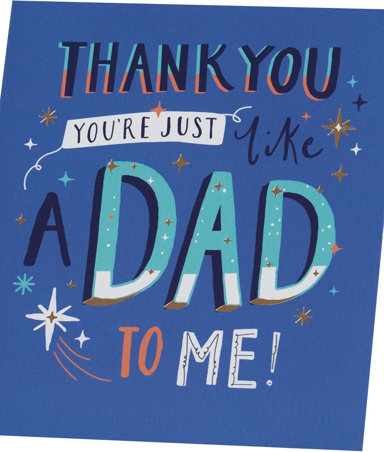 UK Greetings Father's Day card for him featuring a blue design, perfect for celebrating dad on special occasions.