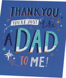 UK Greetings Father's Day card for him featuring a blue design, perfect for celebrating dad on special occasions.