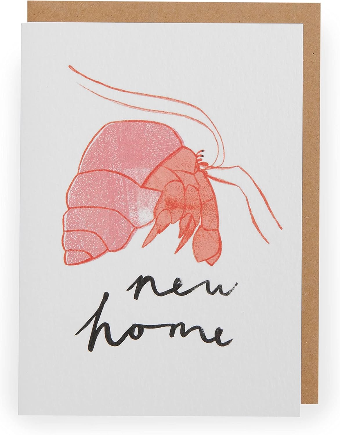 UK Greetings New Home Crab greeting card featuring a cute crab illustration, perfect for celebrating a new home.
