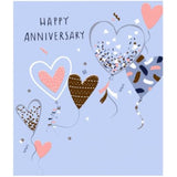 Braille anniversary greeting card by Carlton Cards for wedding anniversary, featuring tactile braille and floral design, 16cm x 18cm.