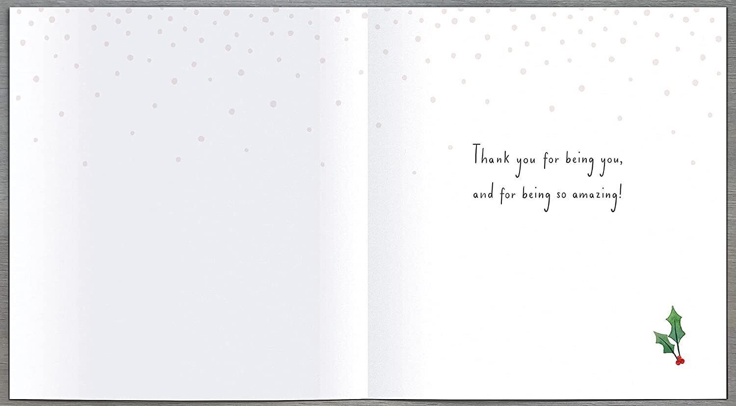 UK Greetings Carlton Cards One I Love at Christmas greeting card featuring festive holiday design and Christmas message.