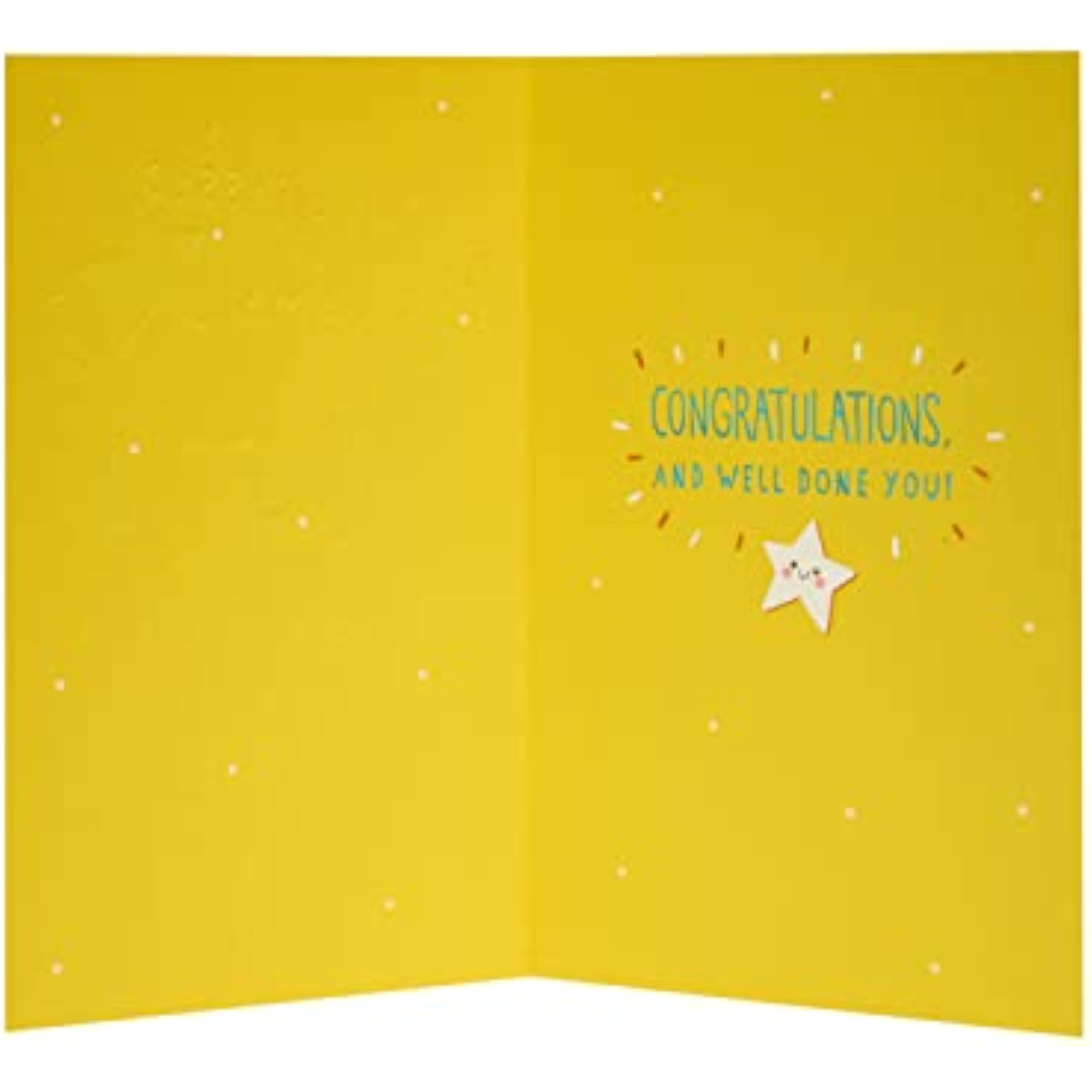 UK Greetings Exams Pass Congratulations Card, colorful greeting card celebrating exam success, featuring cheerful design and congratulatory message.