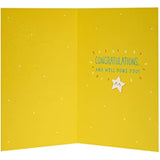 UK Greetings Exams Pass Congratulations Card, colorful greeting card celebrating exam success, featuring cheerful design and congratulatory message.