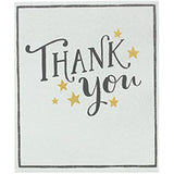 Gold Stars Thank You Very Much greeting card by UK Greetings featuring gold star designs on a cheerful thank you message.