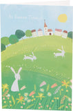 Set of five UK Greetings Easter greeting cards with illustrated traditional designs for him or her, perfect for Easter wishes.