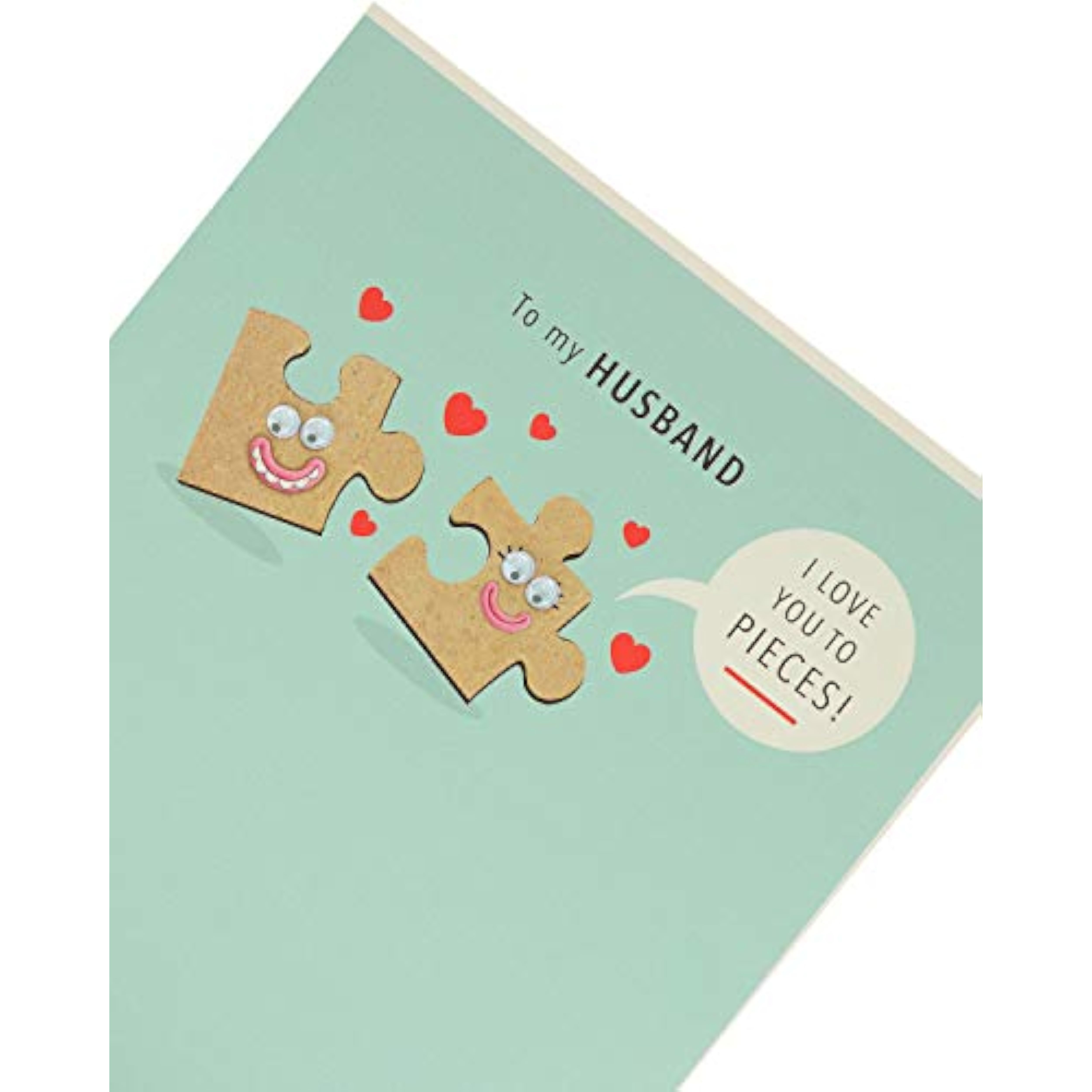 Funny husband Valentine's Day card from UK Greetings featuring humorous Valentine's Day message and cheerful design.
