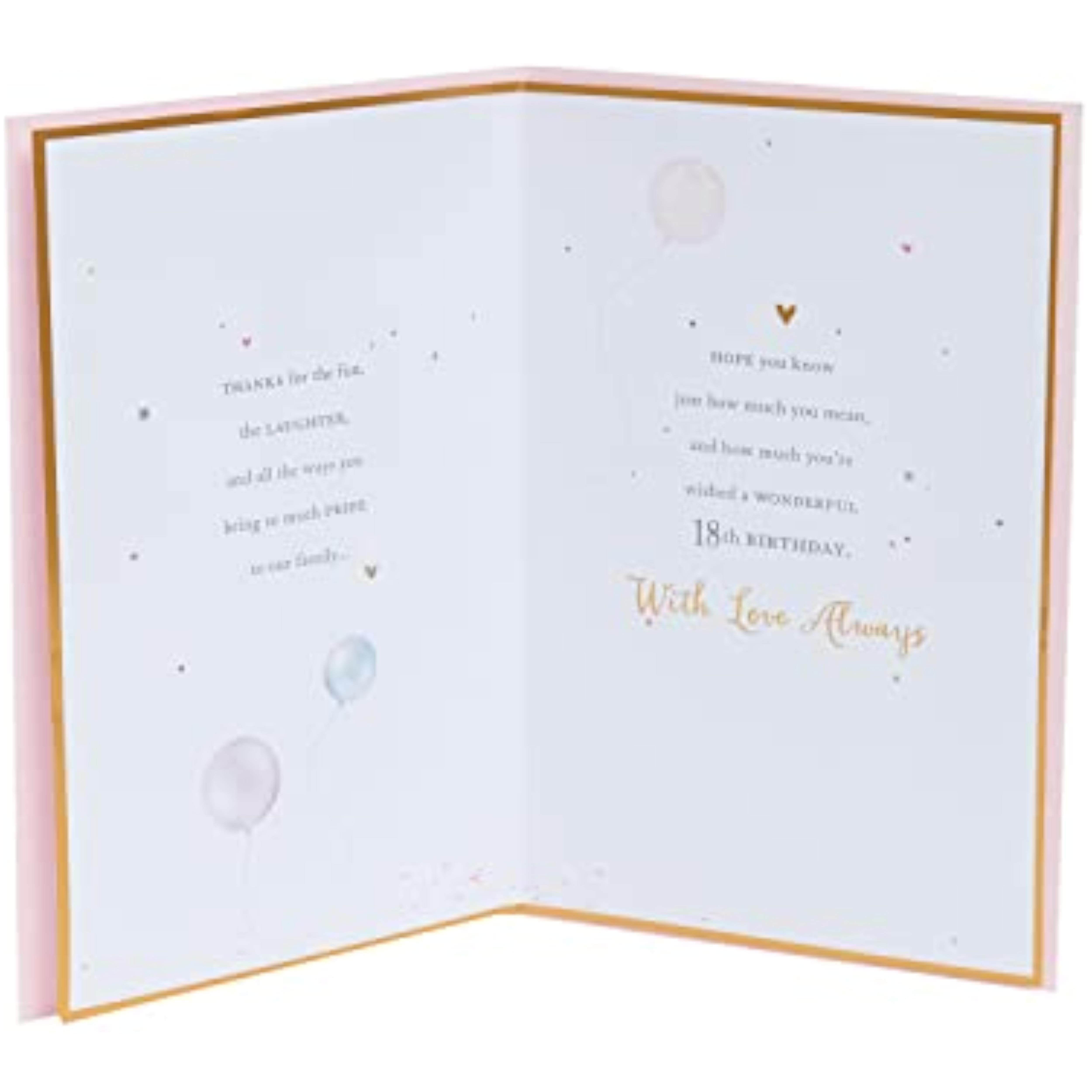 UK Greetings 18th birthday card for daughter with a gorgeous, colorful design, perfect for celebrating a special milestone.