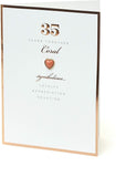 UK Greetings 35th Wedding Anniversary greeting card featuring elegant design for celebrating a special milestone.