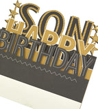 UK Greetings 3D Pop-Up Son birthday card featuring vibrant, layered design and cheerful birthday message for sons.
