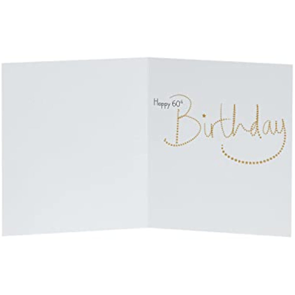 UK Greetings 60th birthday card featuring colorful design and cheerful message, perfect for celebrating a special milestone.