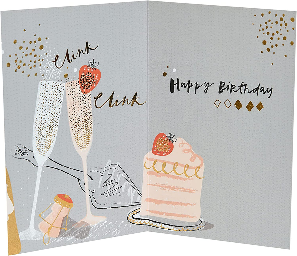 UK Greetings 70 Pop birthday card featuring colorful pop-up design and festive greeting for a 70th birthday celebration.