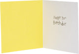UK Greetings 70th birthday greeting card for him, her, or friends with a blue design, featuring festive and celebratory artwork.