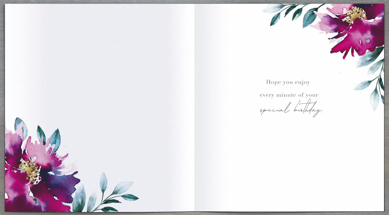 UK Greetings 70th birthday card featuring pastel floral design, perfect for celebrating a special milestone.