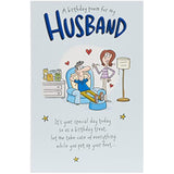 UK Greetings birthday card featuring a heartfelt poem for a husband, ideal for celebrating special occasions.