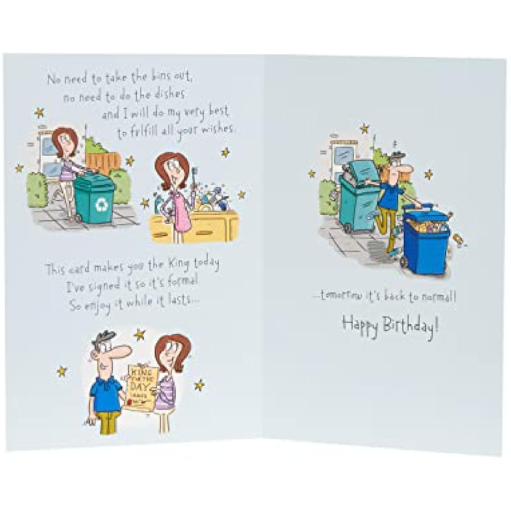 UK Greetings birthday card featuring a heartfelt poem for a husband, perfect for celebrating special occasions.