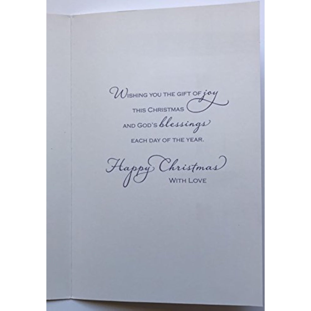 UK Greetings Christmas message greeting card with festive design, perfect for holiday wishes and seasonal greetings.