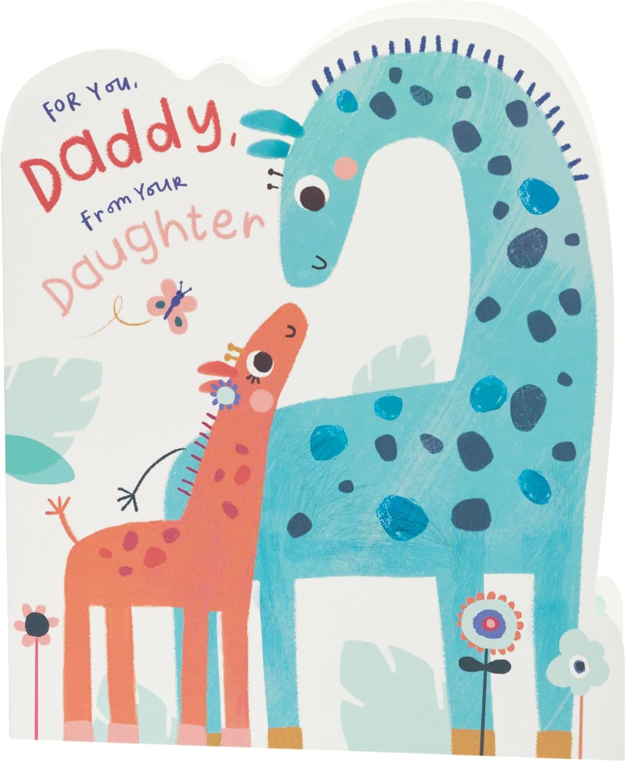 UK Greetings Father's Day card featuring an adorable design for daddy from your daughter, perfect for celebrating dad.