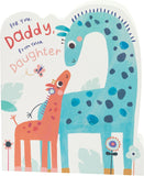 UK Greetings Father's Day card featuring an adorable design for daddy from your daughter, perfect for celebrating dad.