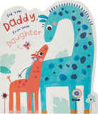 UK Greetings Father's Day card featuring an adorable design for daddy from your daughter, perfect for celebrating Dad.
