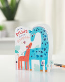 UK Greetings Father's Day greeting card featuring an adorable design for Daddy from Yourdaughter, perfect for celebrating Dad.