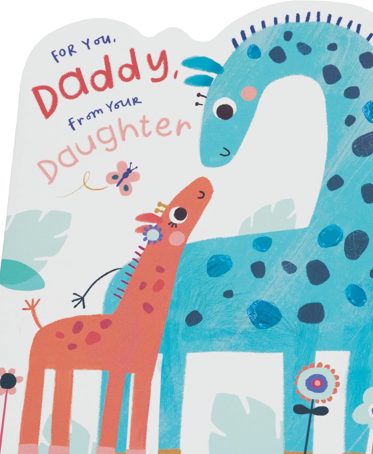 UK Greetings Father's Day card featuring an adorable design for daddy from your daughter, perfect for celebrating dad.