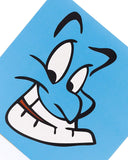 UK Greetings Aladdin Genie greeting card featuring colorful illustration of a friendly genie from the popular Disney story.