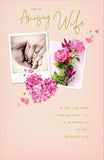 UK Greetings Amazing Wife romantic birthday card featuring heartfelt message and colorful design for special occasions.
