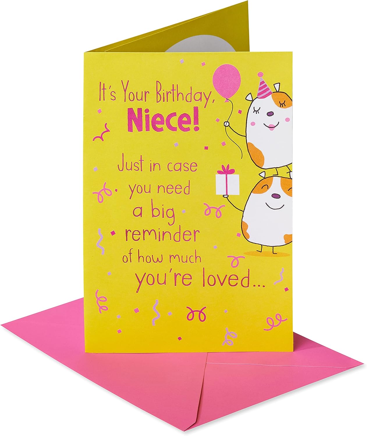 UK Greetings American Greetings birthday card for niece, featuring colorful design and cheerful message for her special day.