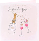 UK Greetings anniversary greeting card for couples, featuring a heartfelt design celebrating another happy year together.