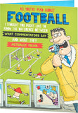 UK Greetings football-themed birthday card featuring bold "You're Mad About Football" design, perfect for sports-loving friends.