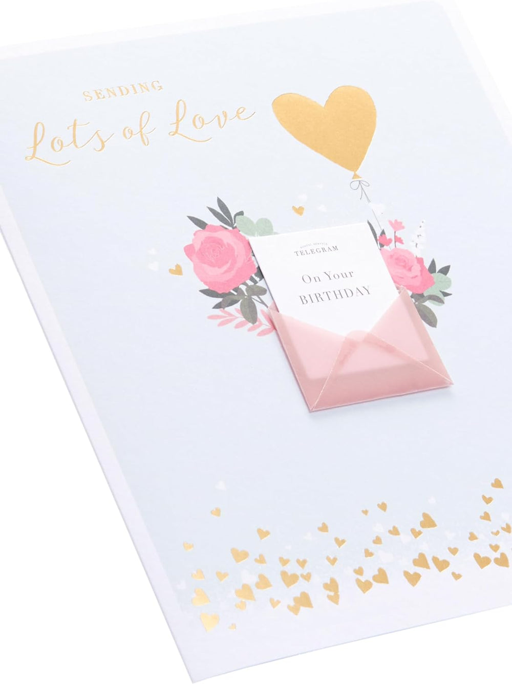UK Greetings Bday Paper Charm greeting card featuring colorful birthday-themed paper charms and cheerful design.