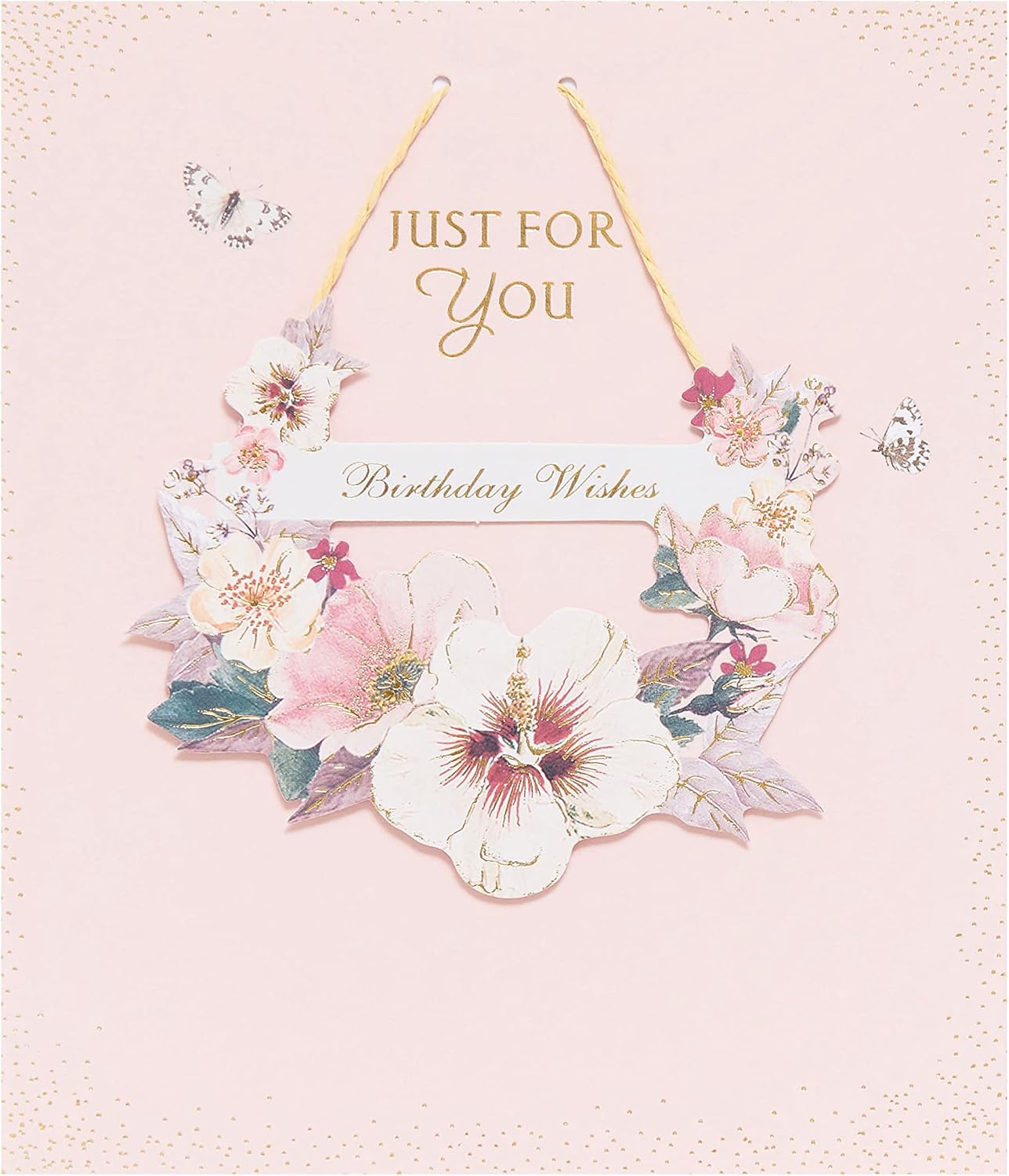 UK Greetings Royal Horticultural Society birthday greeting card with floral design, part of a 100-count set.