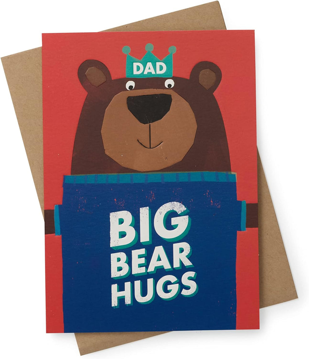 UK Greetings Bear Dad birthday greeting card featuring a cute bear illustration for celebrating dads.