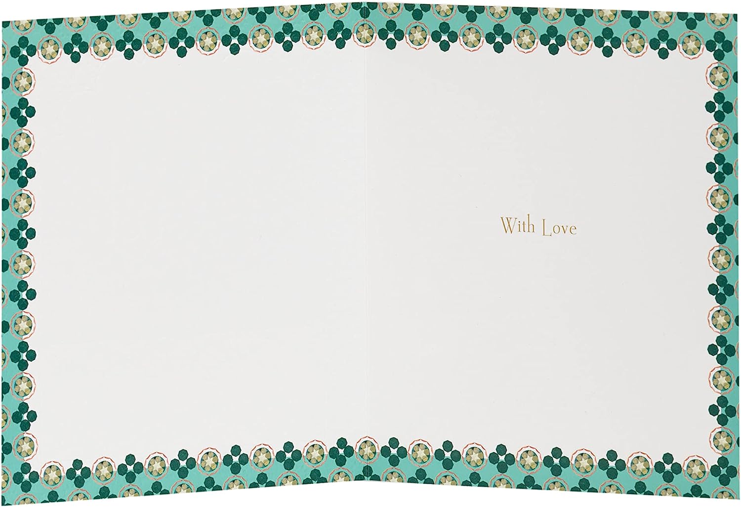 UK Greetings birthday card featuring a beautiful Eastern print design, designed for celebrating dads on their special day.