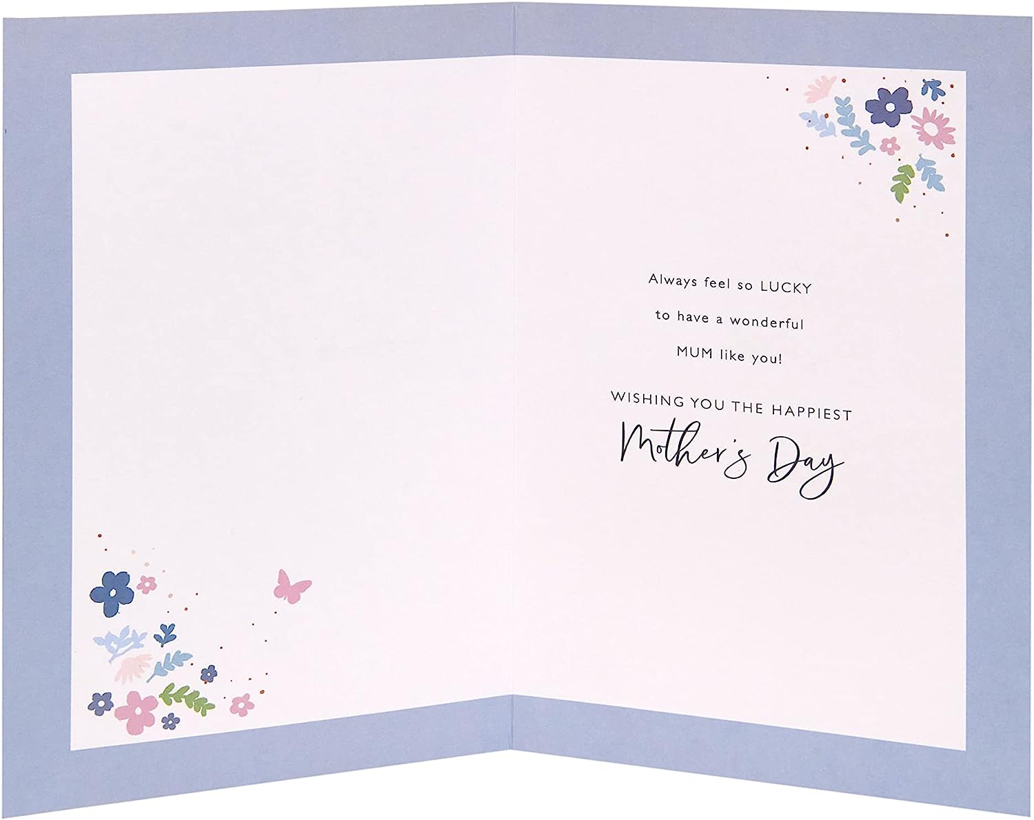 UK Greetings Beautiful Mother's Day Card featuring floral designs and heartfelt message for celebrating moms.