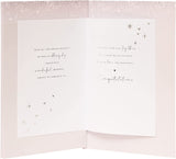 UK Greetings wedding day greeting card featuring a beautiful swan design with silver foil accents.