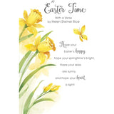 UK Greetings Easter card featuring a beautiful flower verse design, ideal for celebrating Easter with heartfelt messages.