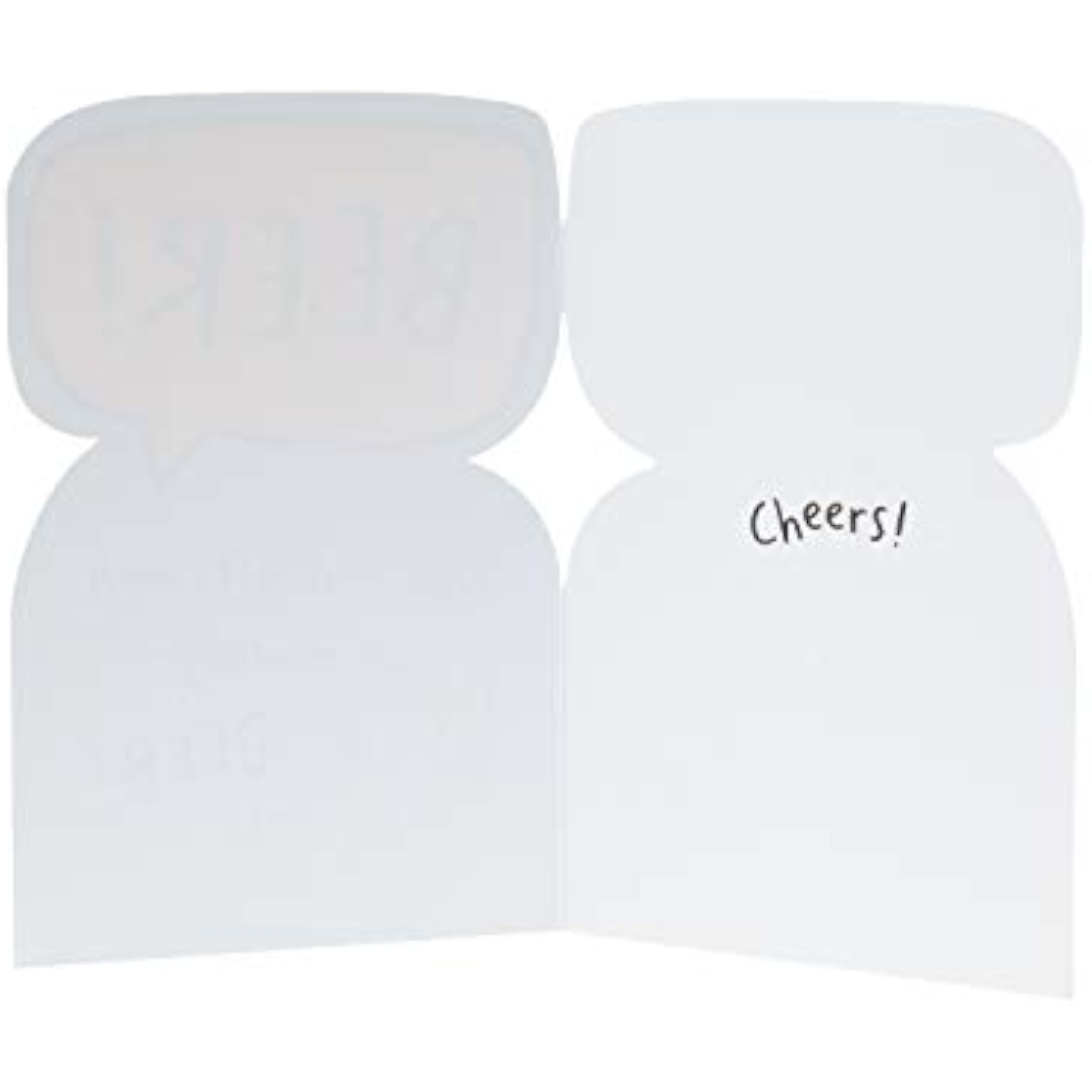 UK Greetings funny birthday card with a beer celebration die-cut design, perfect for humorous birthday greetings.